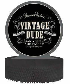 Creative Converting Adult Birthday Party Themes Vintage Dude Centerpiece