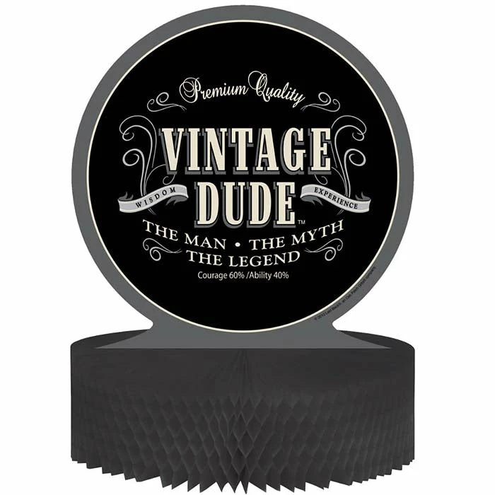 Creative Converting Adult Birthday Party Themes Vintage Dude Centerpiece