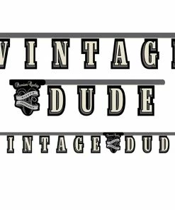 Creative Converting Vintage Dude Jointed Banner Lg