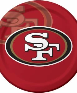Creative Converting San Francisco 49Ers Paper Plates, 8 Ct NFL And Football Party Supplies