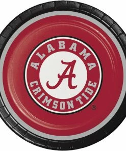 Creative Converting NCAA College Themed Party Decorations University Of Alabama Paper Plates, 8 Ct