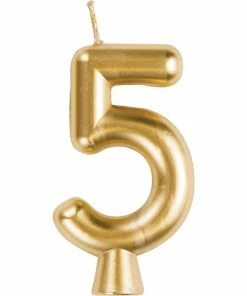 Creative Converting Gold 5 Candle