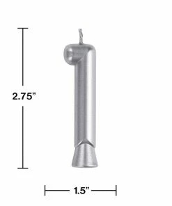 Creative Converting Silver 1 Candle