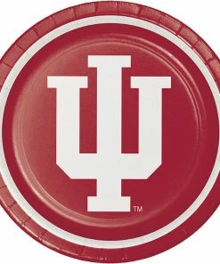 Creative Converting Indiana University Paper Plates, 8 Ct NCAA College Themed Party Decorations