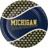 Creative Converting University Of Michigan Paper Plates, 8 Ct NCAA College Themed Party Decorations