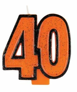 Creative Converting 40th Birthday Glitter Candle