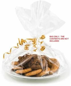 Creative Converting General Decorations Small Clear Basket Bag, 6 Ct