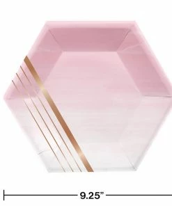 Creative Converting Rose' All Day Dessert Plates, 8 Ct