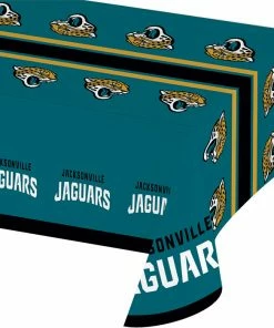 Creative Converting Jacksonville Jaguars Plastic Table Cover, 54" X 102"
