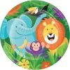 Creative Converting Kids Birthday Party Themes Jungle Safari Paper Plates, 8 Ct