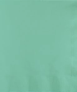 Creative Converting Solid Color Tableware Fresh Mint Luncheon Napkin 3Ply, 50 Ct