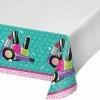 Creative Converting Sparkle Spa Party! Plastic Tablecover Border, 54" X 102" Kids Birthday Party Themes