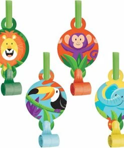 Creative Converting Jungle Safari Blowouts W/ Med, 8 Ct