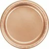 Creative Converting Rose Gold Foil Paper Plates, Pack Of 8