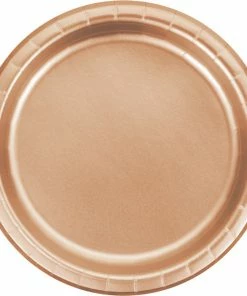 Creative Converting Rose Gold Foil Paper Plates, Pack Of 8
