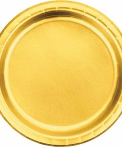 Creative Converting Gold Foil Paper Plates, Pack Of 8