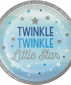 Creative Converting One Little Star Boy Paper Plates, 8 Ct