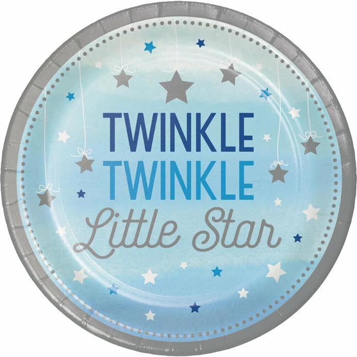Creative Converting One Little Star Boy Paper Plates, 8 Ct