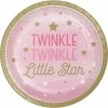 Creative Converting One Little Star Girl Dessert Plates, 8 Ct