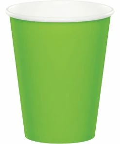 Creative Converting Fresh Lime Hot/Cold Paper Cups 9 Oz., 24 Ct
