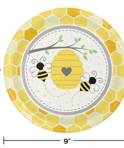 Creative Converting Bumblebee Baby Paper Plates, 8 Ct