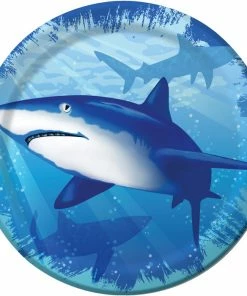 Creative Converting Shark Splash Dessert Plates, 8 Ct