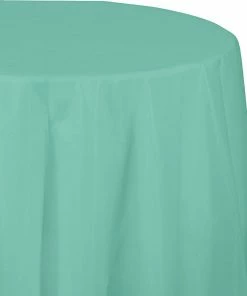 Creative Converting Fresh Mint Tablecover, Octy Round 82