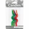 Creative Converting Assorted Curly Candles, 12 Ct