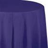 Creative Converting Purple Tablecover, Octy Round 82" Plastic