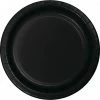 Creative Converting Solid Color Tableware Black Banquet Plates, 24 Ct