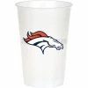 Creative Converting Denver Broncos Plastic Cup, 20Oz, 8 Ct NFL And Football Party Supplies