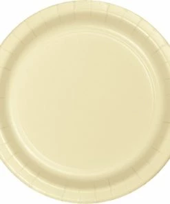 Creative Converting Ivory Banquet Plates, 24 Ct Solid Color Tableware