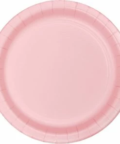 Creative Converting Solid Color Tableware Classic Pink Banquet Plates, 24 Ct