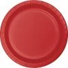Creative Converting Classic Red Banquet Plates, 24 Ct Solid Color Tableware