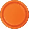 Creative Converting Solid Color Tableware Sunkissed Orange Banquet Plates, 24 Ct