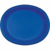 Creative Converting Cobalt Oval Platter 10" X 12", 8 Ct