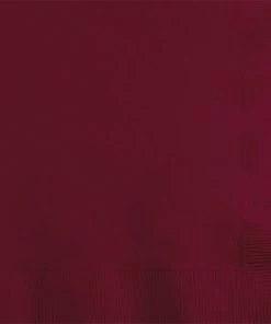 Creative Converting Burgundy Beverage Napkin 2Ply, 50 Ct Solid Color Tableware