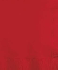 Creative Converting Classic Red Beverage Napkins, 20 Ct Solid Color Tableware