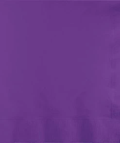 Creative Converting Amethyst Luncheon Napkin 2Ply, 50 Ct Solid Color Tableware