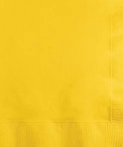Creative Converting School Bus Yellow Beverage Napkins, 20 Ct