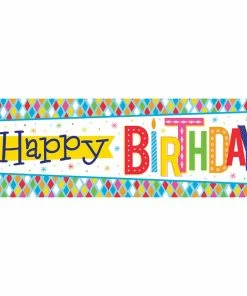 Creative Converting Bright Birthday Giant Party Banner