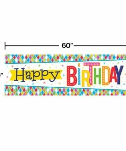 Creative Converting Bright Birthday Giant Party Banner