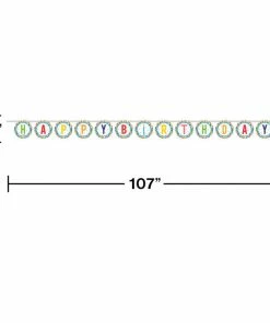 Creative Converting Bright Birthday Banner