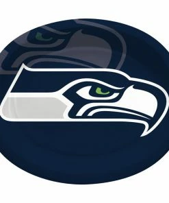 Creative Converting Seattle Seahawks Oval Platter 10" X 12", 8 Ct NFL And Football Party Supplies