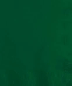 Creative Converting Solid Color Tableware Hunter Green Beverage Napkin 2Ply, 200 Ct