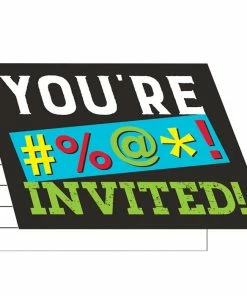 Creative Converting Age Humor Invitation Foldover, 8 Ct
