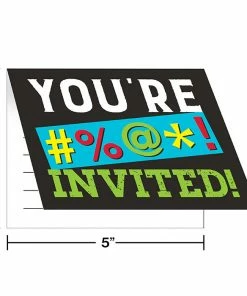 Creative Converting Age Humor Invitation Foldover, 8 Ct