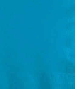 Creative Converting Turquoise Beverage Napkin, 3 Ply, 50 Ct Solid Color Tableware