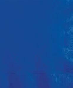 Creative Converting Solid Color Tableware Cobalt Beverage Napkin 2Ply, 50 Ct