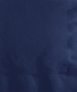 Creative Converting Navy Beverage Napkin 2Ply, 50 Ct Solid Color Tableware